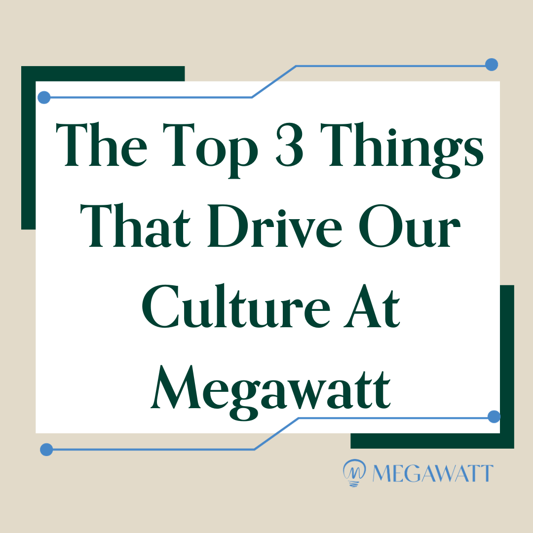 The Top 3 Things That Drive Our Culture At Megawatt